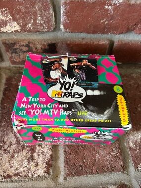 1991 MTV Yo! MTV Raps Trading Card Opened Box - 35 Unopened Packs - 350 Cards